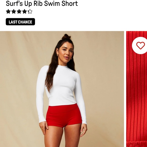 Fabletics Red Racerback Sports Bra Intimates - Picture 6 of 10